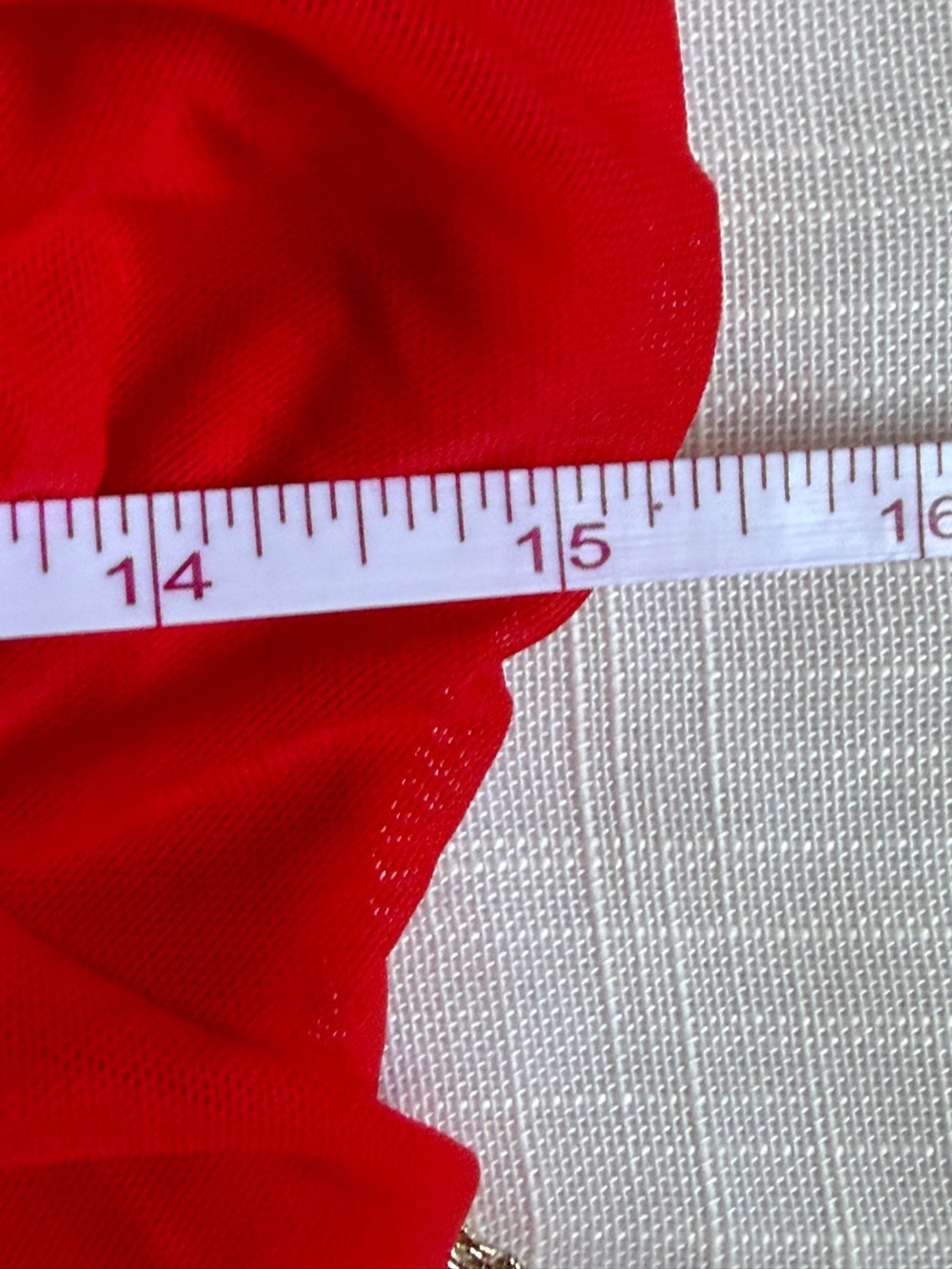 Vintage Y2K bebe Ruched Mesh Fitted Mini Party Dress in Fiery Red, Size S - Picture 7 of 10